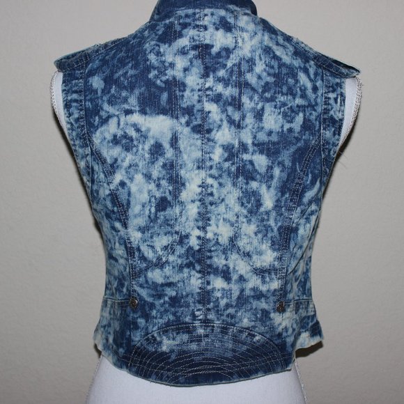 Denim Tie-Dye Vest - Picture 4 of 4